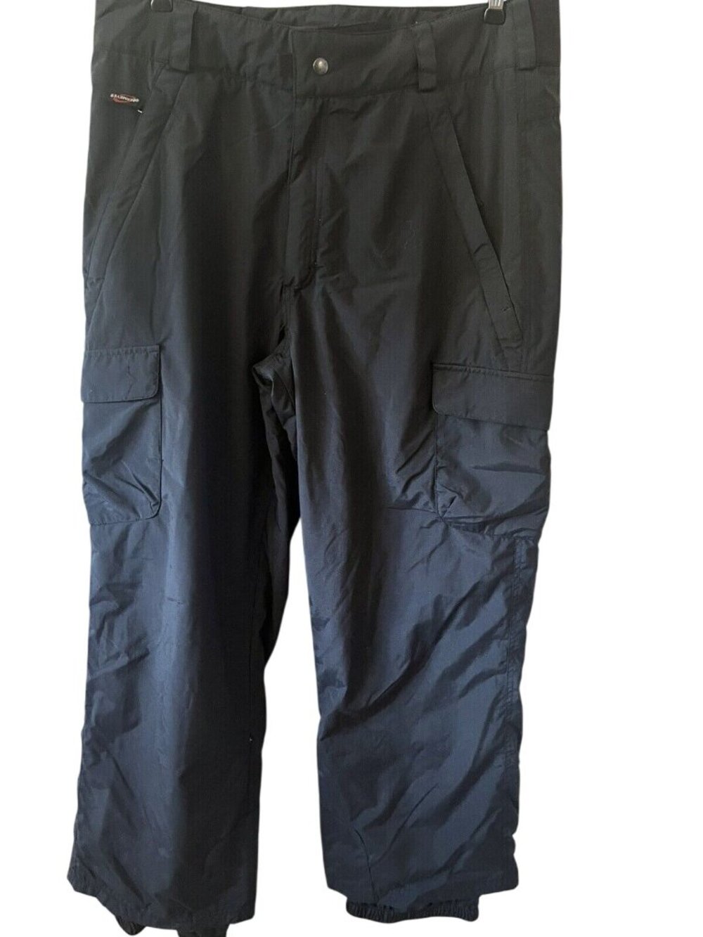 Obermeyer Men's Large Cargo II 65231 Ski Snowboarding Pants Black Zippered Pock